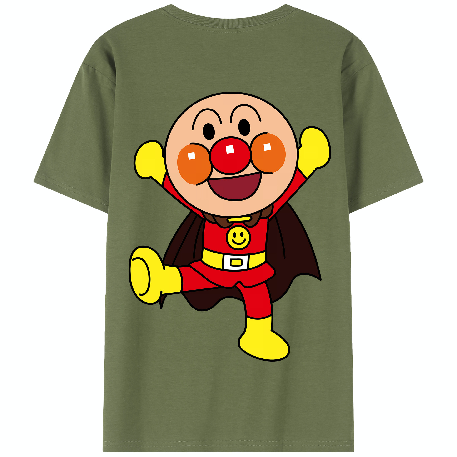 （画像用） アンパンマン Anpanman 綿100％半袖Tシャツ（背面プリント）